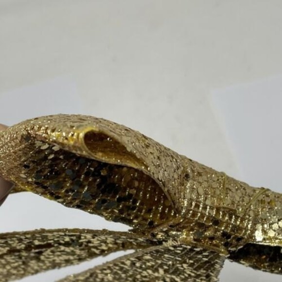 7.5” Gold Christmas Bow Decoration Or Packing The Gift Box Glitter Bow New‎ - Picture 7 of 11